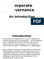 Introduction To Corporate Governance