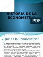Historia de La Econometría