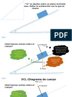 Diagramas de Cuerpo Libre - Plano Inclinado - Peso - Fuerza - Rozamiento. Rev 2