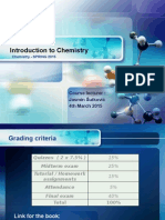 Introduction To Chemistry: Course Lecturer: Jasmin Šutković 4th March 2015