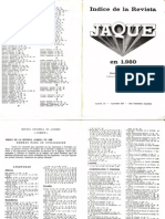 Jaque Indice de La Revista 1980-182