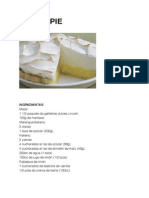 Lemon Pie - Torta de Ricota