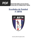 Modelo de Projeto Da Escolinha de Futebol