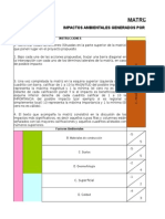 Matriz de Leopold Proyecto