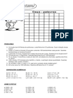 Problemas Expressoes e Efetue de Multiplicac3a7c3a3o