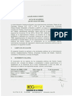 Acuerdo Aumento Salarial 2009