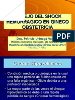 Shock Hemorragico en Obstetricia. - Dr. Patricia Urteaga Vargas