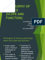 Philosophy of Science (Scope and Function) : Lalu Erwan Husnan Rudiawan Lalu Juaimi Sanusi Dwi Laksmi Suprapti