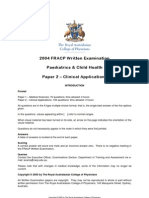 2004 FRACP Written Examination Paediatrics & Child