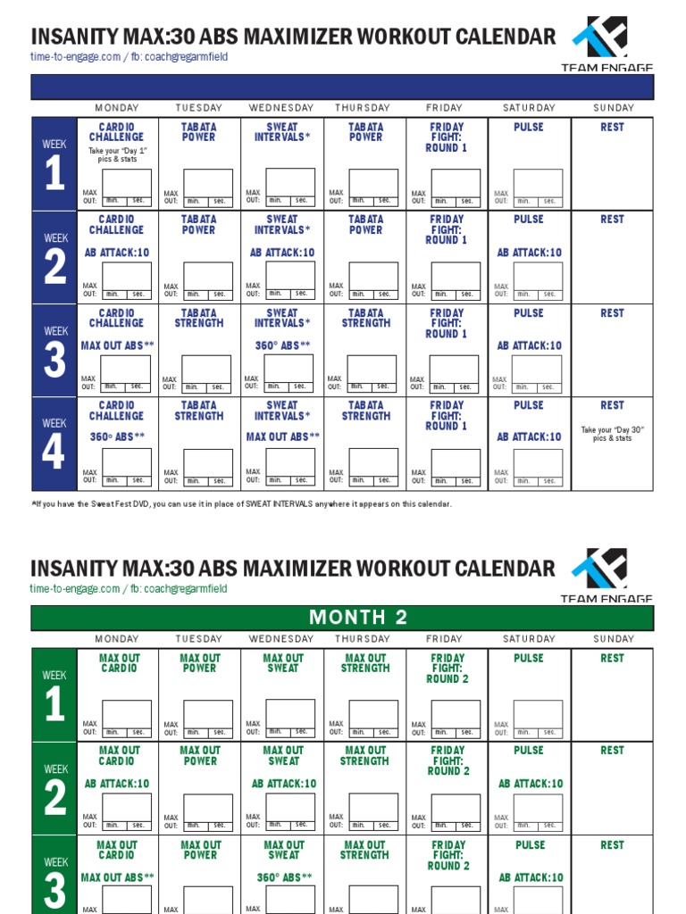 top 14 insanity ab maximizer calendar en iyi 2022