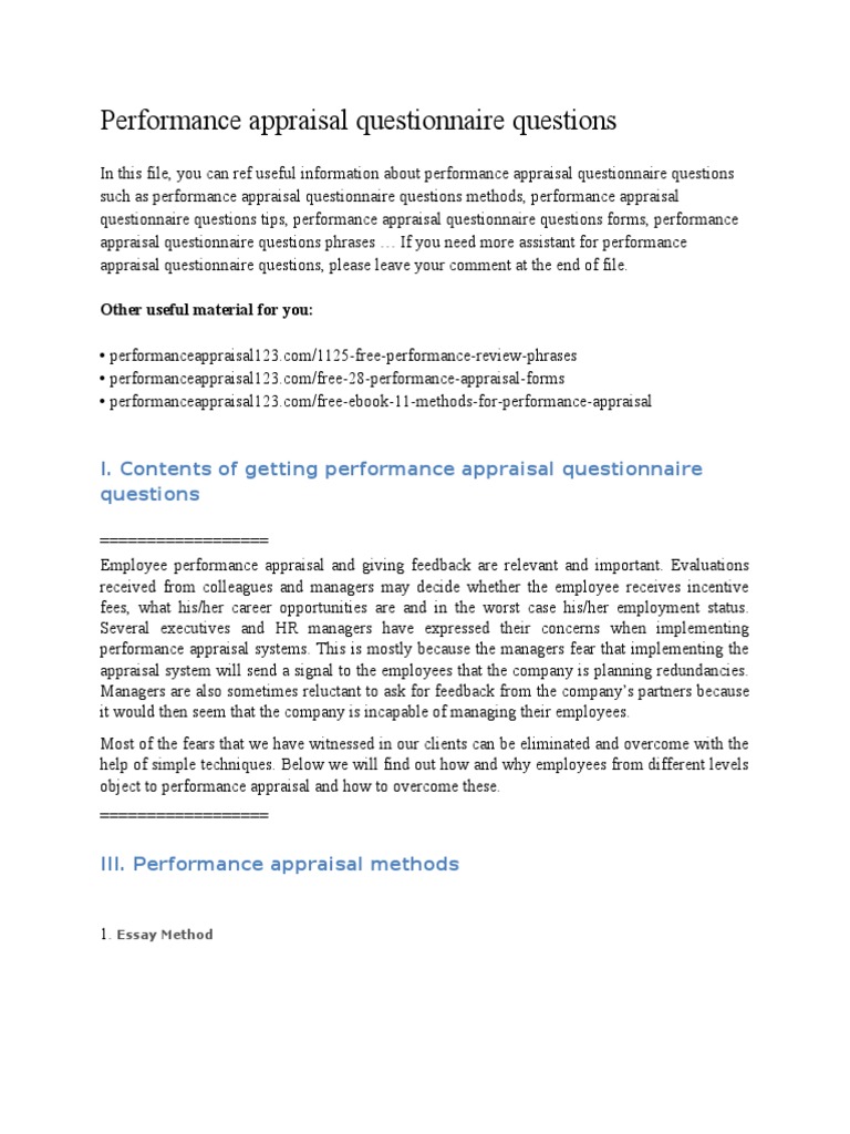 Performance management survey questions pdf image