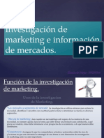 Investigación de Marketing e Información de Mercados