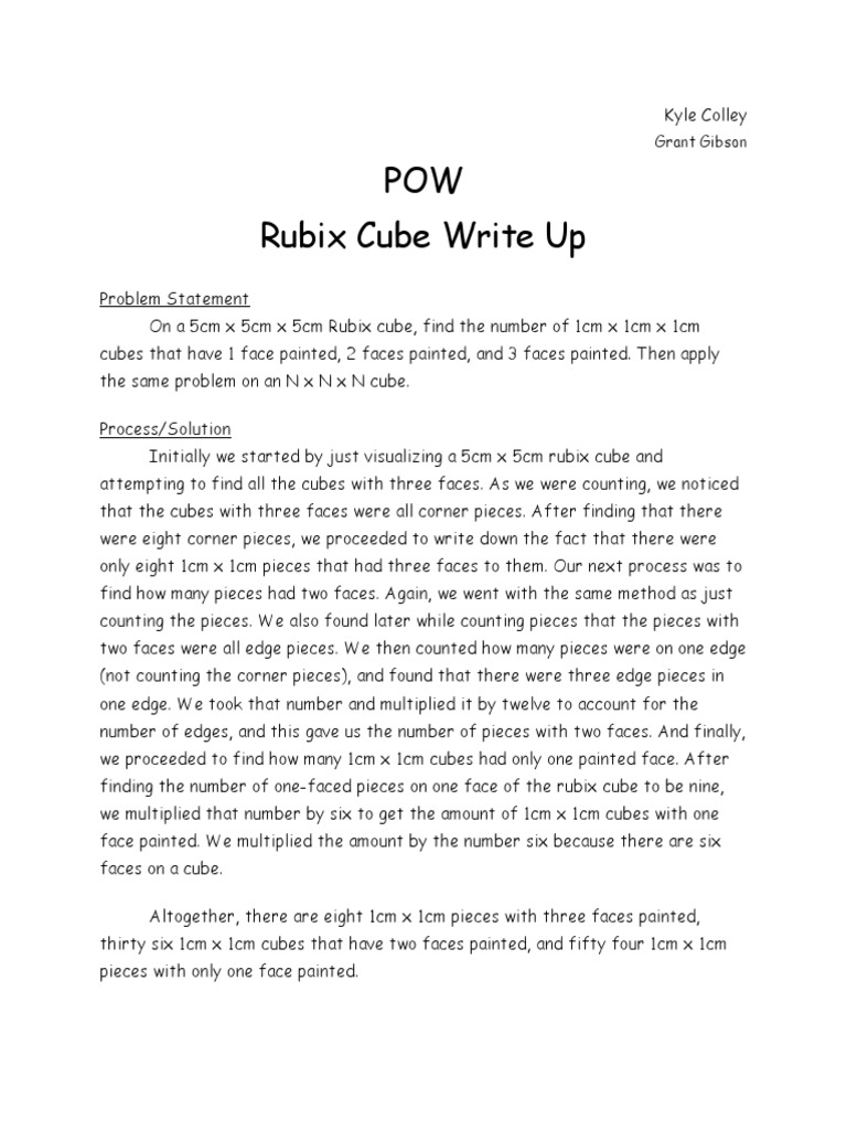 Rubixcubepowwriteup | PDF