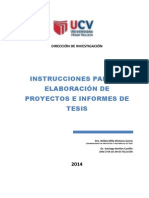 Instrucciones para Elaborar Proyecto y Tesis.2014