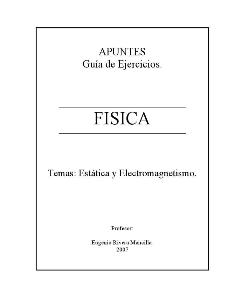 Guia de Fisica | PDF | Vector Euclidiano | Corriente eléctrica