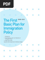 Download The First Basic Plan for Immigration Policy 2008-2012 Ministry of Justice Republic of Korea by khulaw SN26660376 doc pdf