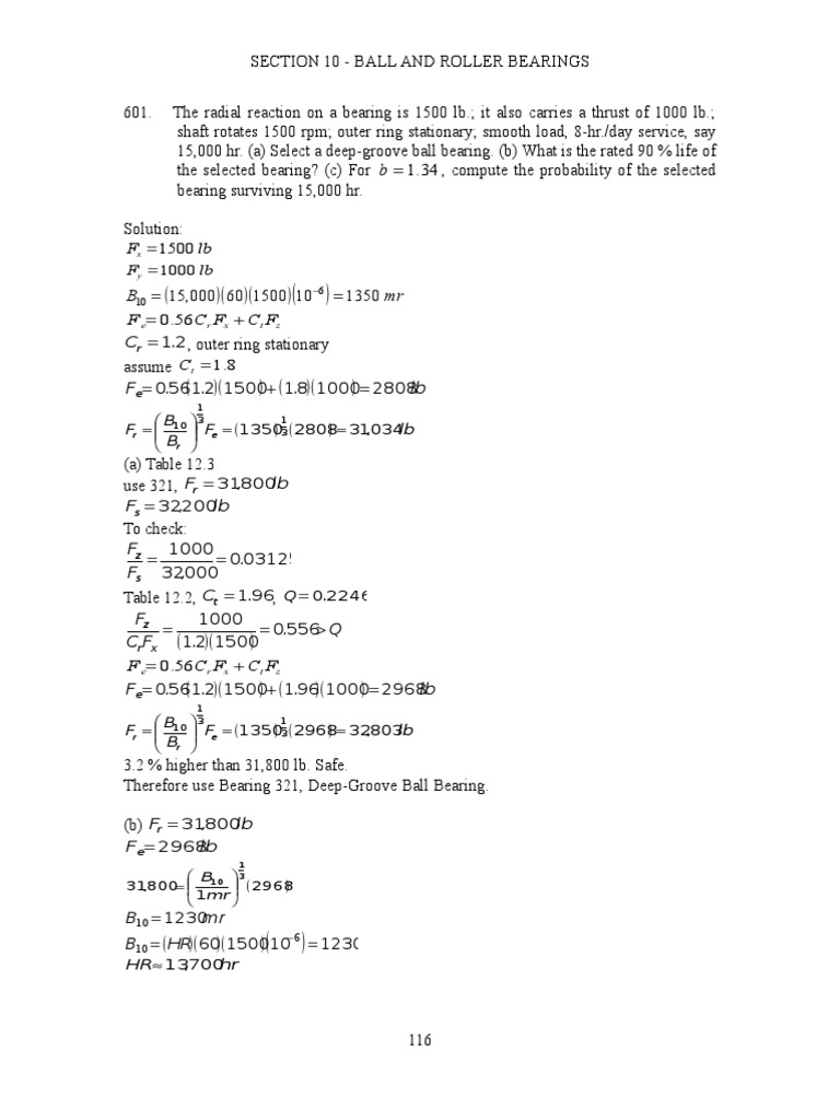 Section 10 | PDF | Bearing (Mechanical) | Manufactured Goods