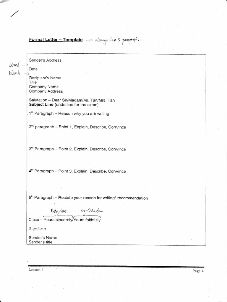 Situational Writting Format | PDF