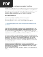Performance Appraisal Evaluation Sample Performance Appraisal Behavioural Sciences