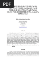 Download Pengaruh APA dong  Kesadaran Wajib Pajak Pelayanan Fiskus Dan Sanksi Pajak Terhadap Kepatuhan Wajib Pajak Orang Pribadi Di Kpp Pratama Jakarta Kembangan by Aulle Chaotic SN266608155 doc pdf
