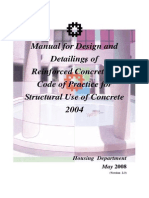 Manual For Design and Detailings of Reinforced Concrete To Code of Practice For Structural Use of Concrete 2004
