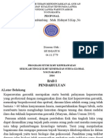 Dosen Pembimbing: Muh. Hidayat S.Kep.,Ns: Proposal