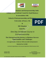 Certificate Course in Entrepreneurship