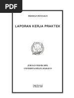 Download Pedoman Penulisan Laporan Kerja Praktek by yadirahman SN26661741 doc pdf