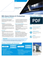 UCD MSC Space Science and Technology Brochure