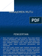 Manajemen Mutu