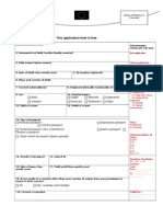 Application For Schengen Visa