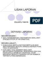 PENULISAN LAPORAN