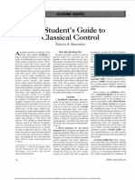 A Student Guide To Classical Control