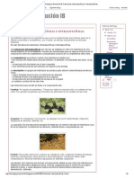 Ecología y Evolución IB - Relaciones Interespecíficas e Intraespecíficas