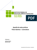 Praticas de Fisico-Quimica - Licenciatura - IfRJ