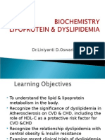 Lipoprotein & Dyslipidemia DR Lin Oswari Blok 8