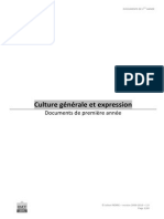 Culture Generale Expression Premiere Annee (Textes Thèmes Outils)