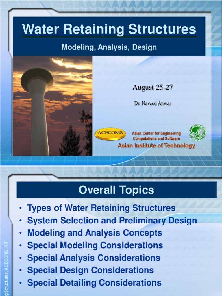 Water Retaining Structures August 2004 12 Elasticity (Physics