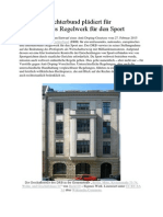Deutscher Richterbund plädiert für internationales Regelwerk für den Sport PDF