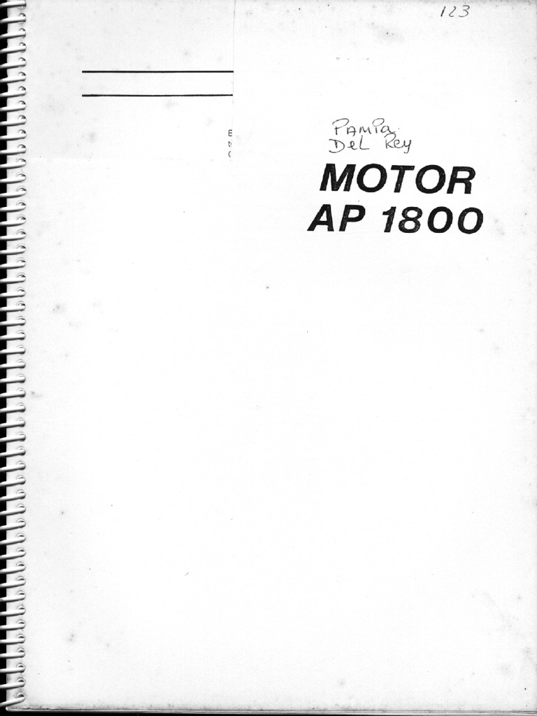 Manual Motor VW AP 1.8 1800 | PDF