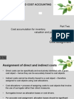 Management and Cost Accounting: Part Two: Cost Accumulation For Inventory Valuation and Profit Measurement