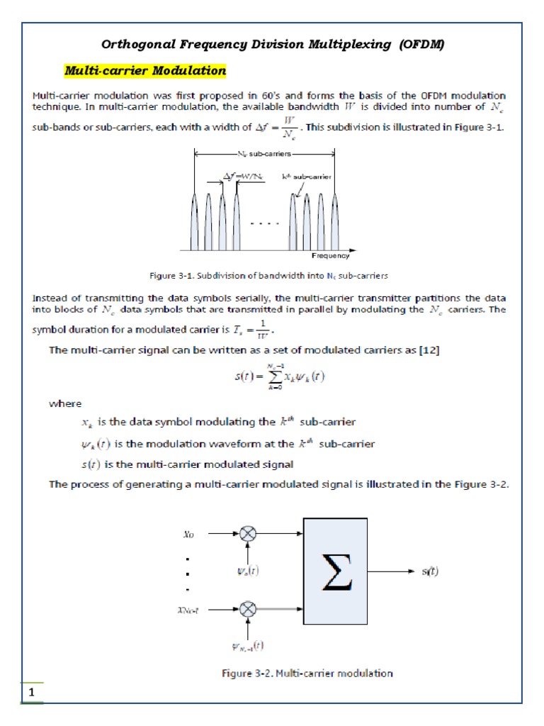 OFDM and Cyclic Prefix Explained | PDF | Computers