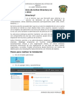 2.6 Instalar Servicio de Active Directory en Windows Server 2012