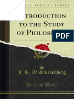 Introduction To The Study of Philosophy