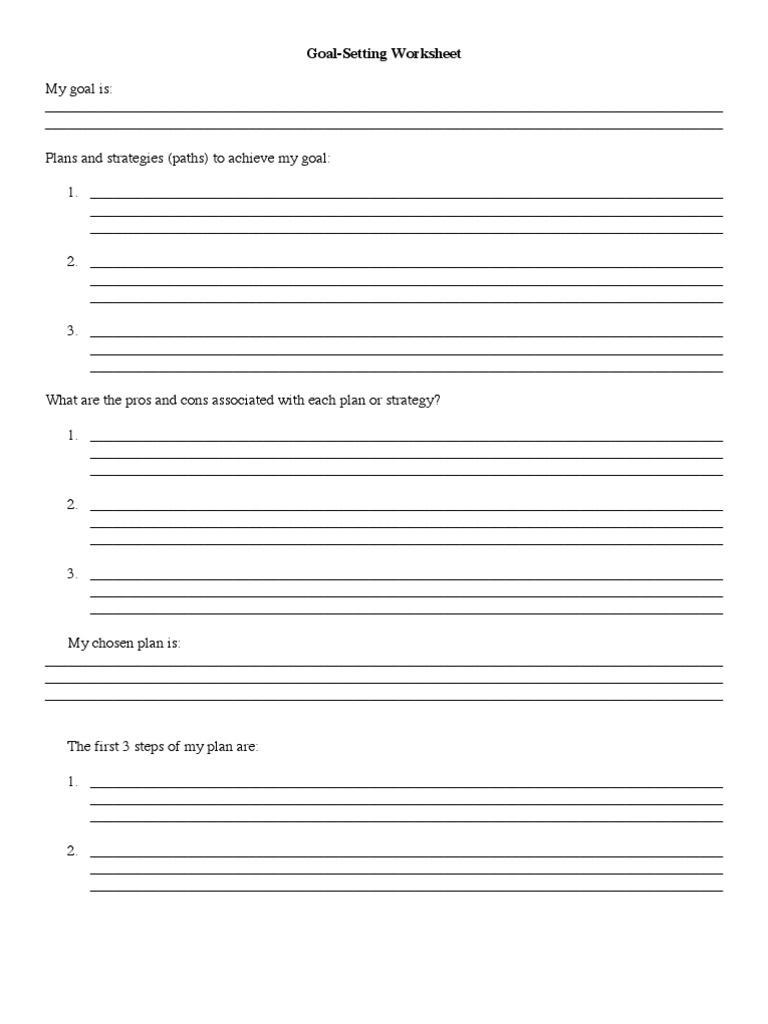 Goal Setting | PDF | Goal Setting | Goal