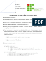 Estatística Aplicada: Variáveis, Amostragem e Análise de Dados