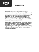 Informe de Coca Cola Terminado  Coca Cola  Productos quimicos
