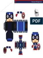 Captain America MiniPapercraft by Gus Santome