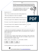 Multistep Ratio and Percent Word Problems-Step-by-Step Lesson