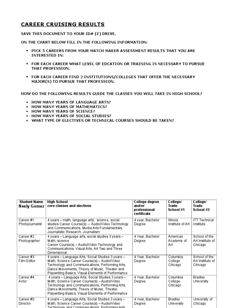 Career Assessment and Education Guide | PDF | Career & Growth | Social ...